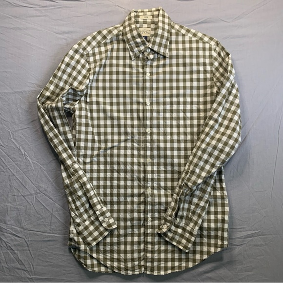 J. Crew Other - J. Crew Gingham Button Down Shirt Long Sleeve Casual Mens Small